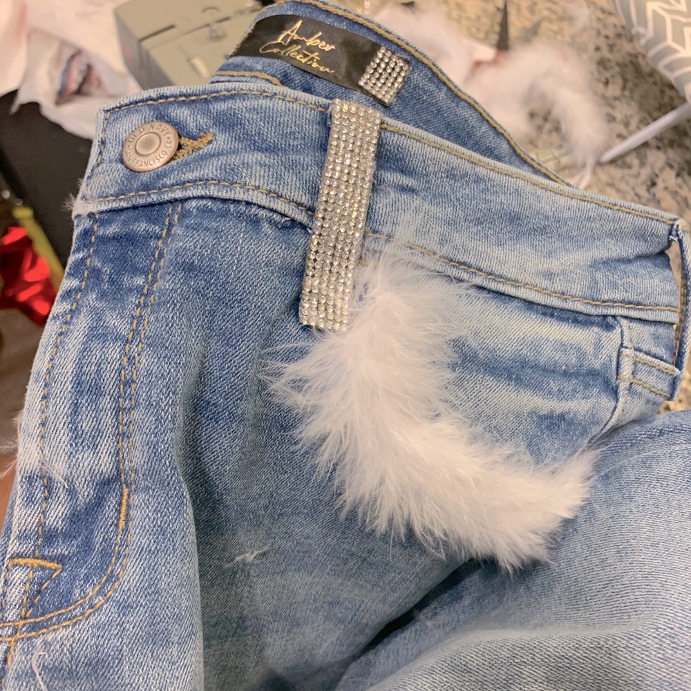 Custom “A Girls Bestfriend” jeans